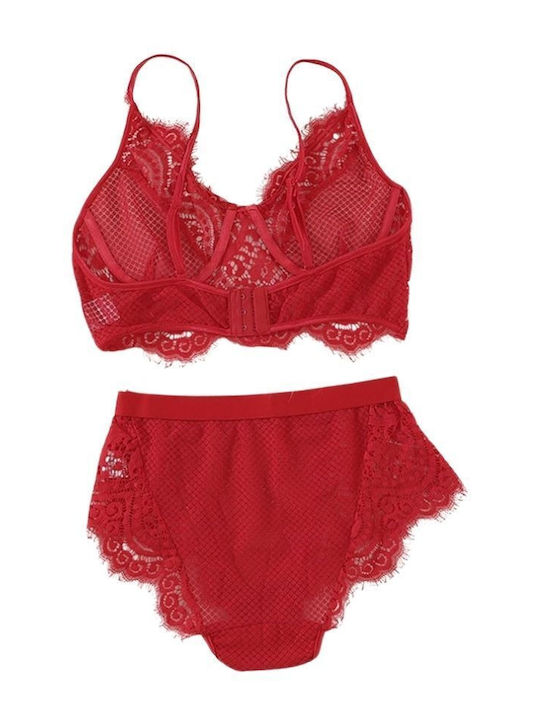 Zoli Underwear Set with Slip Red