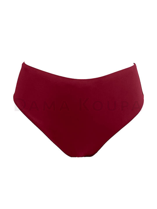 Solano Swimwear Bikini Alunecare Talie înaltă Burgundy