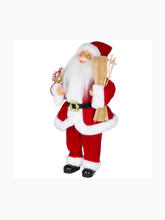 Decorativ Moș Crăciun cu Muzică și Mișcare Roșuς 45cm.