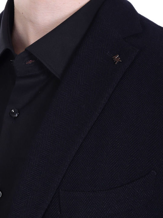 Men's Winter Suit Jacket Blue