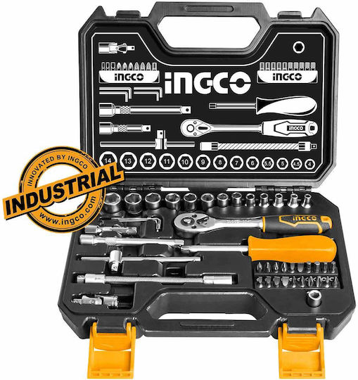 Ingco Set Ratchet 1\4" 45pcs