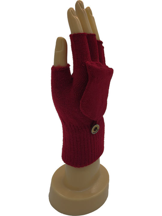 Rot Gestrickt Handschuhe