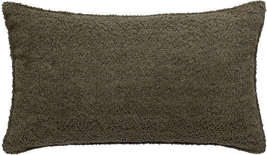 Atmosphera Sofa Cushion Saona Velvet Khaki Green 30x50cm