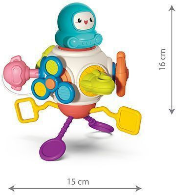 Babyono Βρεφικό Παιχνίδι Astronaut από Σιλικόνη για Νεογέννητα