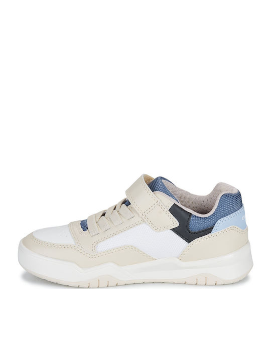 J Perth Παιδικά Sneakers Ανατομικά με Σκρατς Μπεζ