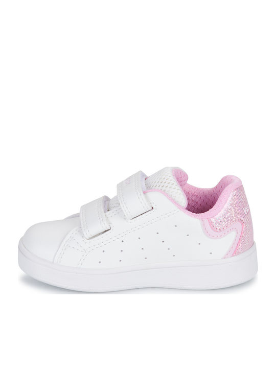 B Eclyper Παιδικά Sneakers Ανατομικά με Σκρατς Λευκά