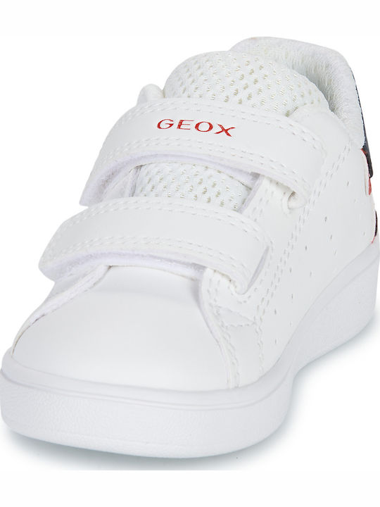 B Eclyper Παιδικά Sneakers Ανατομικά με Σκρατς Λευκά