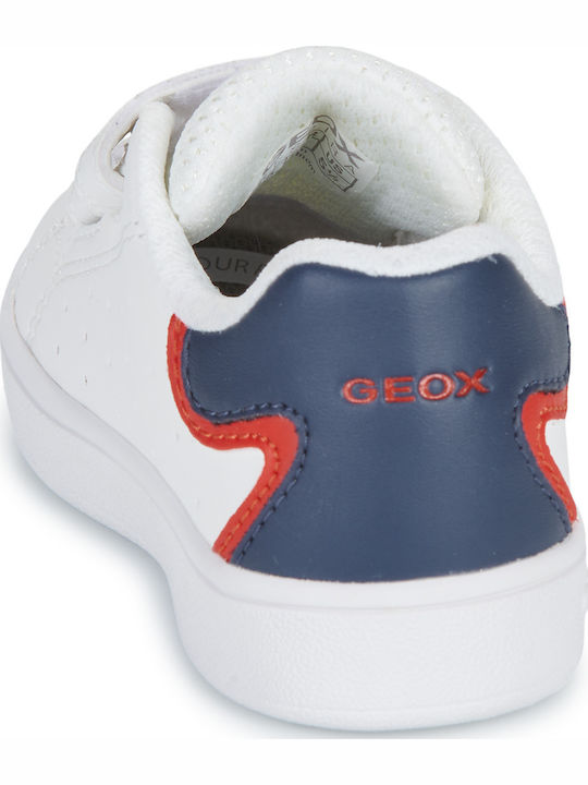 B Eclyper Παιδικά Sneakers Ανατομικά με Σκρατς Λευκά