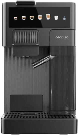 Cecotec FreeStyle Latte Automatic Espresso Coffee Machine 1350W Pressure 20bar for Cappuccino Black 01852