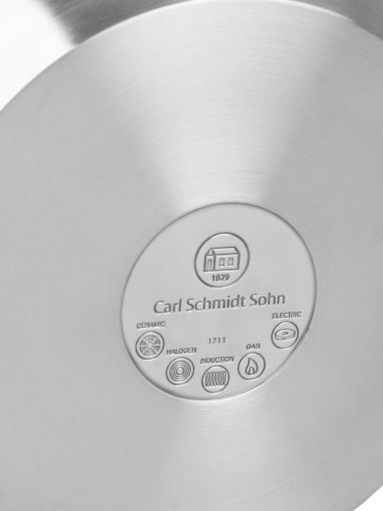 Carl Schmidt Sohn Pro-x Pot Lid Stainless Steel 18/10 24x13 Cm 5 L Silver