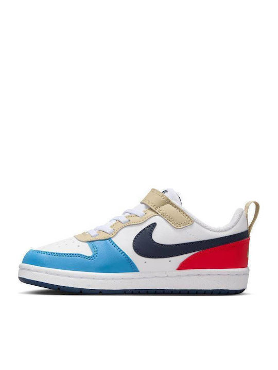 Court Borough Kinder Sneakers mit Klettverschluss Weiß
