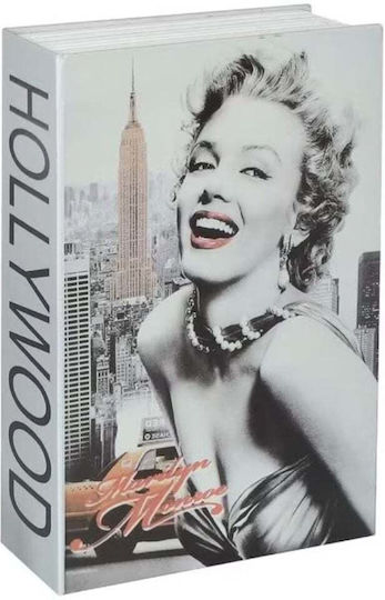 Secret Tip Safe Book Puff Key Lock Marilyn Monroe Model 24 x 15 cm