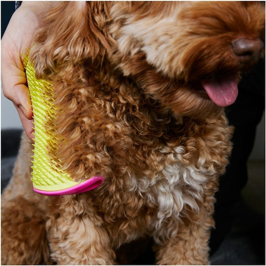 Tangle Teezer Pet Teezer Detangling Βούρτσα Large για Διάφορα Μήκη Τρίχας για Απομάκρυνση Τριχών Ροζ Pink/Yellow