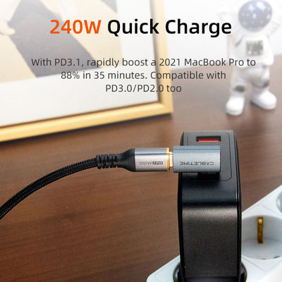 Cabletime Converter USB-C male to USB-C female Gray 10pcs CT-OTG42-AG
