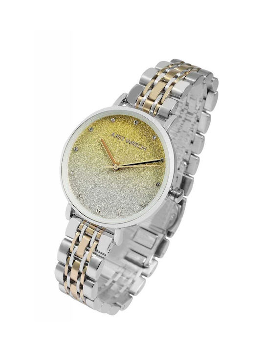 Just Watch Women's Watch with Gold Metal Bracelet