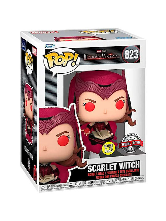 Funko Pop! Marvel: Scarlet Witch Bobble-Head & Glows in the Dark Special Edition