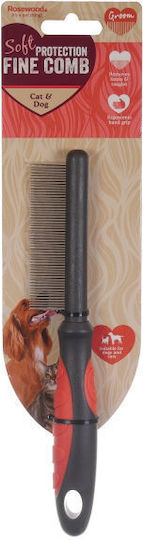 Rosewood Fine Comb for Misc Hair Lengths for Coat Grooming Burgundy