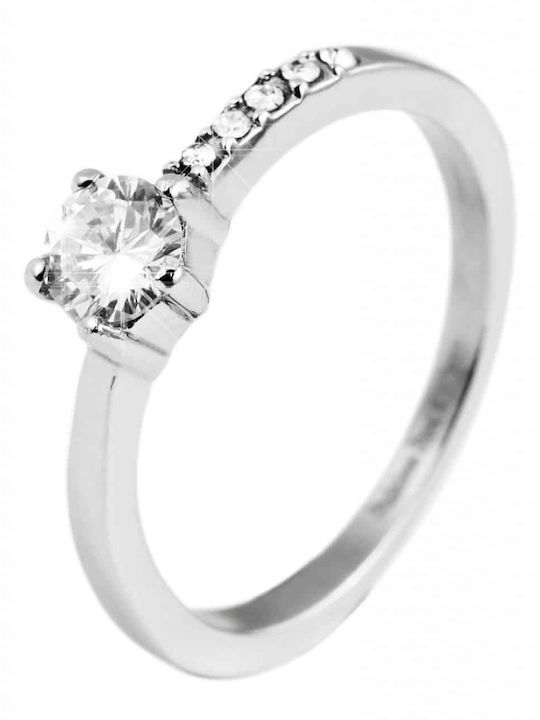 Akzent Ring with Zircon made of Steel