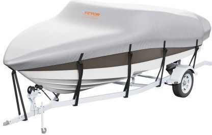 Vevor Protective Boat Cover L96xW243xH96cm in Gray Colour