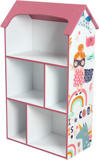 Bibliotecă pardoseală Lemn Roz 54x27x91.5cm