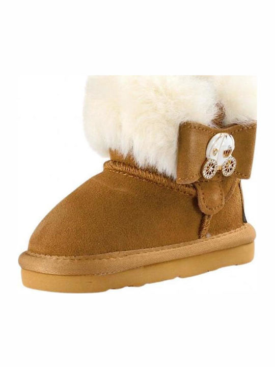 Carrie Suede Kinderstiefeletten Tabac Braun