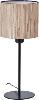 Eurolamp Настолна лампа за Цокъл E27 с Бежов Абажур и Основа Eurolamp Настолна лампа за Цокъл E27 с Бежов Абажур и Основа