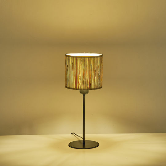 Eurolamp Table Lamp for Socket E27 with Beige Shade and Base