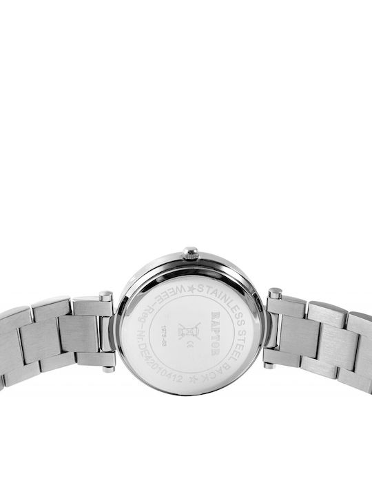 Raptor Women's Watch with Silver Metal Bracelet