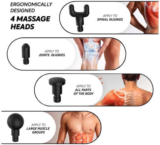 Fascial Arme de masaj pentru picioare & corp împotriva celulitei cu vibrație Albastru
