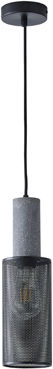 Eurolamp Pendant Light Black with Socket E27 10x10x34cm