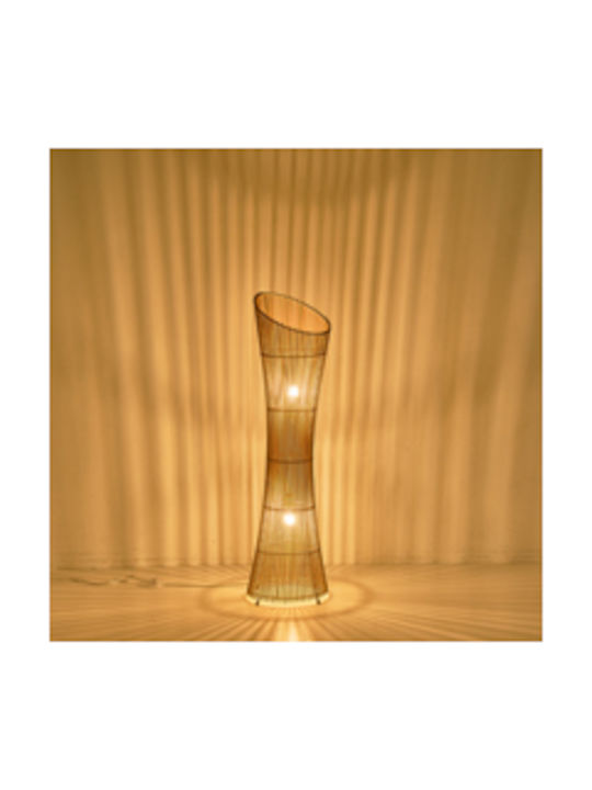 Eurolamp Φωτιστικό Δαπέδου Υ118xΜ29.5εκ. με Ντουί για Λαμπτήρα E27 Καφέ