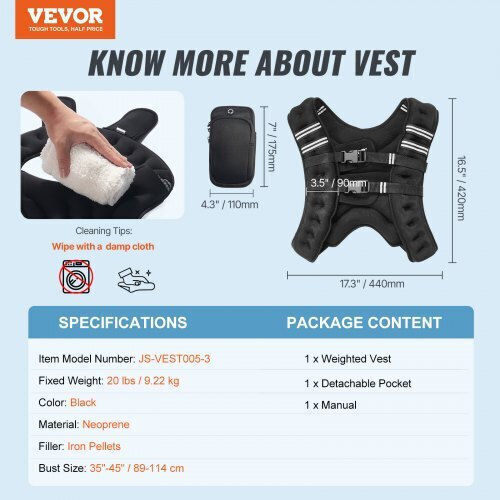 Vevor Γιλέκο με Βάρος 9.22kg