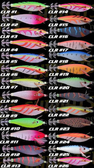 Shimatsu Lq3085 Cobra Squid Jig Clr 3