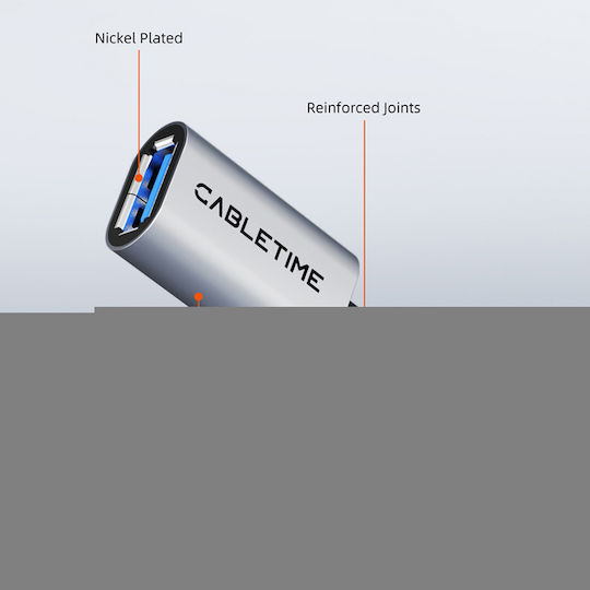 Cabletime USB 2.0 Kabel USB-A-Stecker - USB-B-Stecker Schwarz 5m CT-AMBM1-AG5