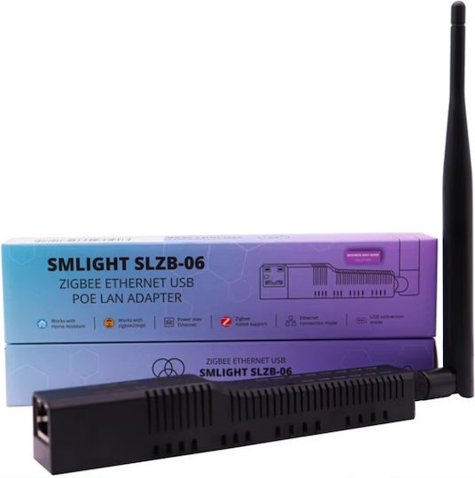 SLZB-06 USB-C Netzwerkadapter mit Verkabelter Ethernet-Verbindung