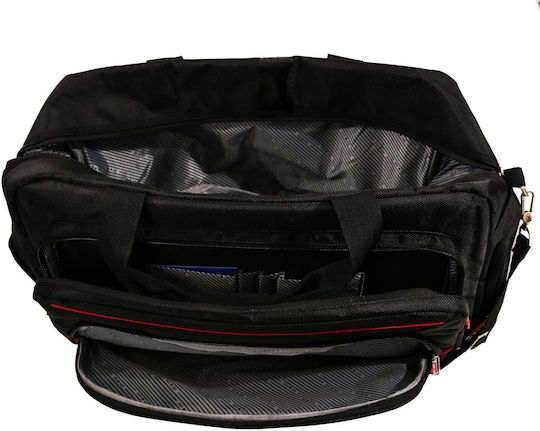 Lamonza Smiley Reisetasche Schwarz Stoff L49xB24xH27cm