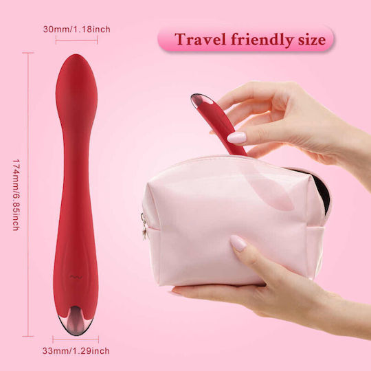 Ophelia's Dream Vibrator G-Spot 17.4cm Red