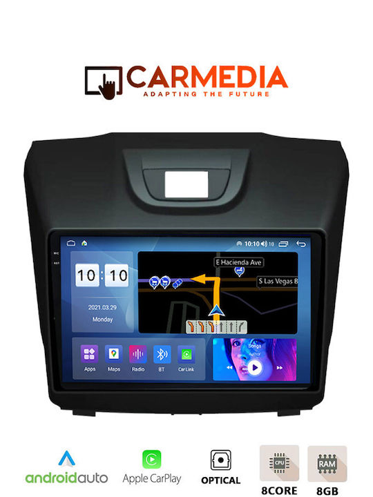 Carmedia Car-Audiosystem Isuzu D-Max 2012-2020 (Bluetooth/USB/AUX/WiFi/GPS) mit Touchscreen 9.5"