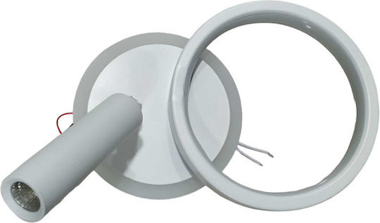 H24 Modern Wall Lamp with Integrated LED and Warm White Light 18x18x24cm
