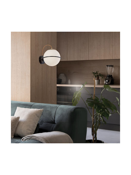 Viokef Ferero Modern Wall Lamp with Socket E27 White Width 24cm