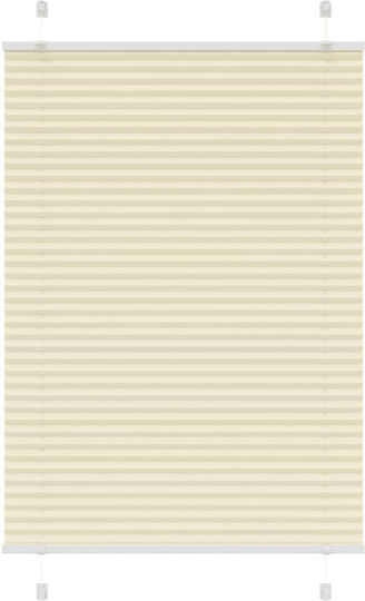 vidaXL Beschattungsrollo Stoff in Beige Farbe L90xH150cm