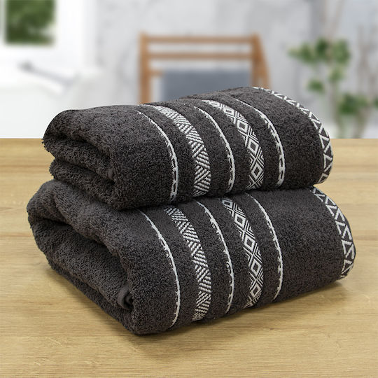 Lino Home Facecloth Lux 50x90cm Anthracite Weight 550gr/m²