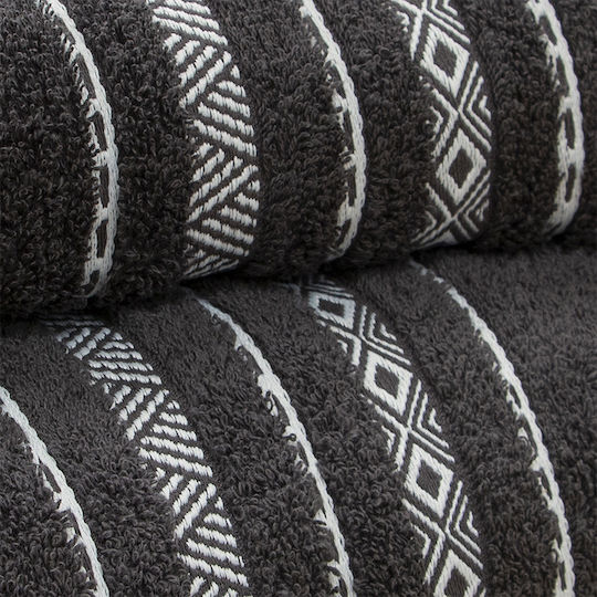 Lino Home Facecloth Lux 50x90cm Anthracite Weight 550gr/m²
