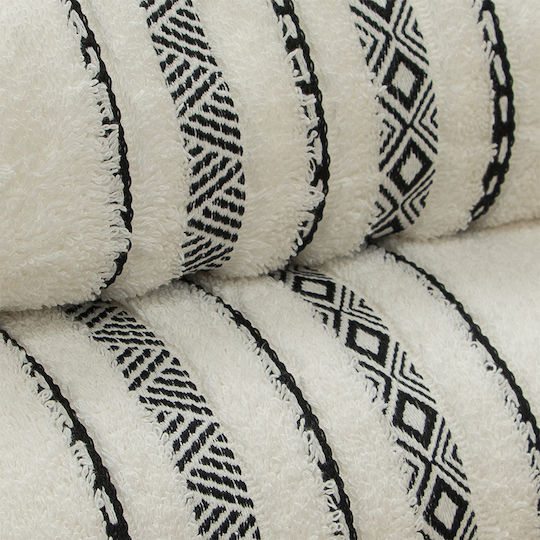 Lino Home Хавлиена кърпа за тяло Lux 70x140см. White Тегло 550гр/кв.м