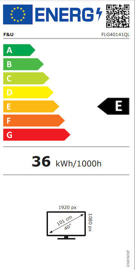 F&U Smart Television 40" Full HD QLED FLG40141QL HDR (2024)