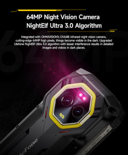 Ulefone Armor Mini 20 Dual SIM (8/256GB) Ανθεκτικό Smartphone Μαύρο