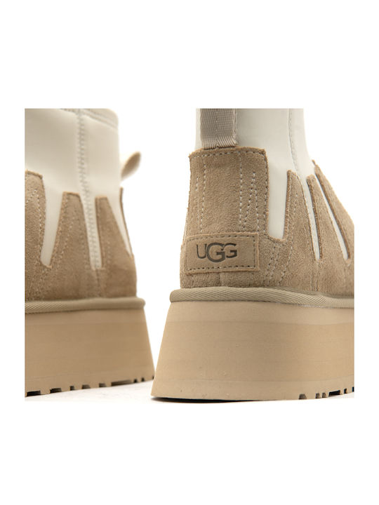 Classic Mini Dipper Suede Ghete Dama Bej