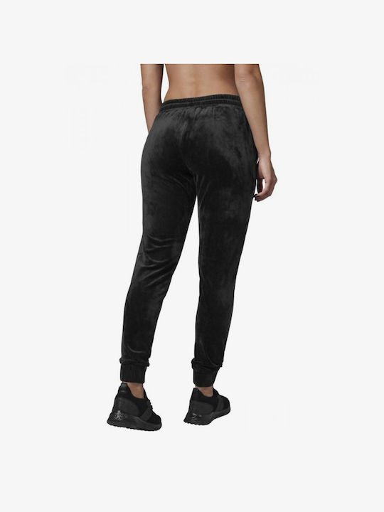 Urban Classics Jogginghose Samt Black