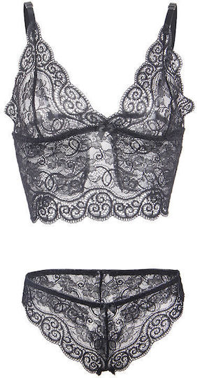 Subblime Sexy Dessous-Set Schwarz D-242165