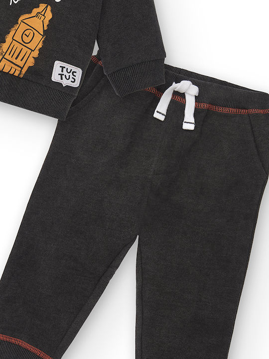 Kids Tracksuit Set With Jacket Black 2 Pieces